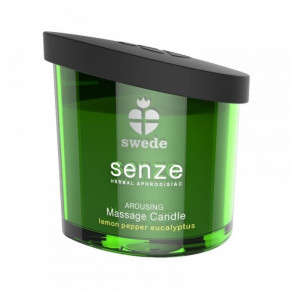 SWEDE | Массажная свечка Swede Senze, с ароматом лимона перца и эвкалипта, 50 мл. Цена: 995 грн