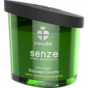 SWEDE | Свеча для массажа Swede Arousing - Лимон, перец, эвкалипт (большая/XL, 150 мл). Цена: 1 455 грн