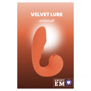 Sweet Em | Вибратор с клиторальным стимулятором Sweet Em, оранжевый. Ціна: 1409 грн