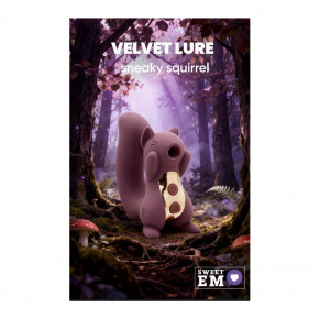 Sweet Em | Вибратор вакуумный в форме белочки Sweet Em, 5 режимов, фиолетовый. Ціна: 1479 грн