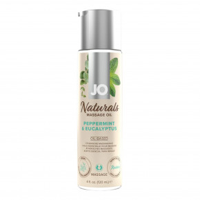 Массажное масло System JO - Naturals Massage Oil - Peppermint & Eucalyptus (120 мл)