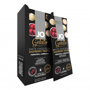 SWAN | Набір Лубрикантів Foil Display Box – Jo Gelato - White Chocolate Raspberry – 12 X 10Ml. Ціна: 1309 грн