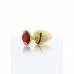 TABOOM | Анальна пробка Taboom Butt Plug With Diamond Jewel M металева з каменем червоного кольору. Ціна 750 грн. Фото: 1
