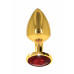 TABOOM | Анальная пробка металлическая золотистая L Butt Plug With Diamond Jewel Taboom. Цена 895 грн. Фото: 1