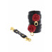 TABOOM | Черные наручники Taboom Wild Roses Wrist Cuffs с декоративными красными розами. Ціна 2026 грн. Фото: 3
