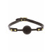 TABOOM | Кляп-шарик c золотой фурнитурой Taboom Ball Gag, черный. Ціна 1350 грн. Фото: 2