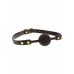 TABOOM | Кляп-шарик c золотой фурнитурой Taboom Ball Gag, черный. Ціна 1350 грн. Фото: 3