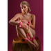 TABOOM | Крестовидный фиксатор для бондажа Taboom Malibu Hogtie с карабинами и кольцом, розовый. Ціна 1295 грн. Фото: 1