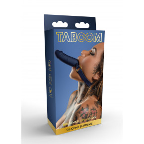 TABOOM | Кляп в виде пениса Taboom Silicone Supreme, синий. Ціна: 1650 грн