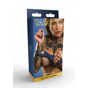 TABOOM | Силиконовые наручники на запястья Taboom Silicone Supreme, синий. Ціна: 899 грн