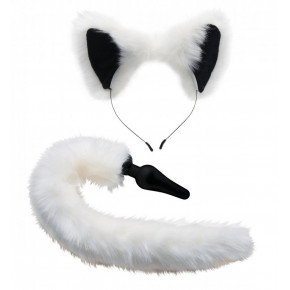 Tailz | Набор Лисички, белый хвостик с силиконовой пробкой и Ушки. Ціна: 3850 грн