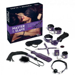 Tease & Please | набір БДСМ 10 шт Master & Slave BDSM Kit tijgerprint Purpel. Ціна: 3200 грн