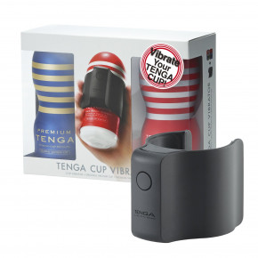 Tenga | Вибронасадка Tenga CUP VIBRATOR, 7 режимов, 2 мастурбатора в комплекте. Ціна: 5014 грн