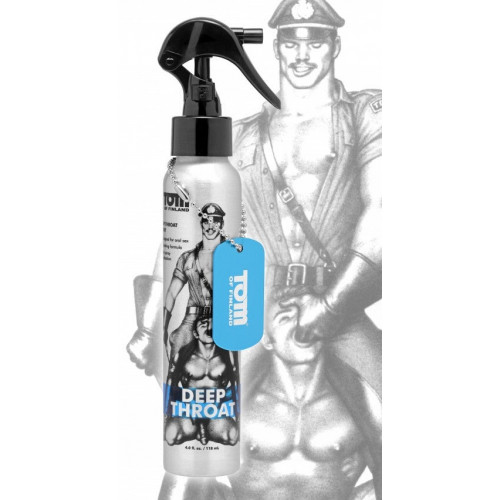 Tom of Finland | Спрей для орального секса Tom of Finland Deep Throat, 118 мл. Ціна 2989 грн. Фото: 1