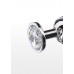 TOY JOY | Анальная пробка металлическая Toy Joy Starlight Booty Jewel с белым кристаллом, Large. Ціна 995 грн. Фото: 2