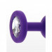 TOY JOY | Анальная пробка S с кристаллом Toy Joy, фиолетовая, 7 х 2.5 см. Ціна 395 грн. Фото: 2