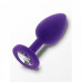 TOY JOY | Анальная пробка S с кристаллом Toy Joy, фиолетовая, 7 х 2.5 см. Ціна 395 грн. Фото: 1