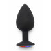 TOY JOY | Анальная пробка Toy Joy Rainbow Booty Jewel с радужным кристаллом, черный, Large. Ціна 730 грн. Фото: 1