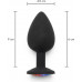 TOY JOY | Анальная пробка Toy Joy Rainbow Booty Jewel с радужным кристаллом, черный, Large. Ціна 730 грн. Фото: 2