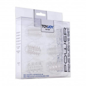 TOY JOY | Набор насадок на пенисToyJoy Power Penis Sleeve Set, прозрачный. Цена: 695 грн
