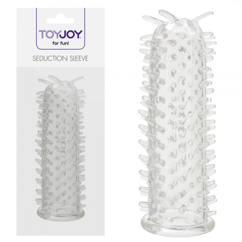 TOY JOY | Насадка на пенис с шипиками Toy Joy Seduction Sleeve Clear, прозрачный. Цена 239 грн TOY JOY | Насадка на пенис с шипиками Toy Joy Seduction Sleeve Clear, прозрачный. Цена 239 грн