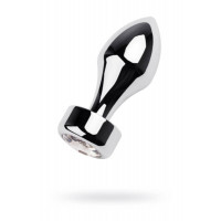 Toyfa | Silver anal plug TOYFA Metal with white round-shaped gem, length 8,2 cm, diameter 2,5-3,8 cm, weight. Ціна 330 грн