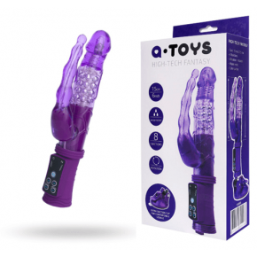 Toyfa | Вибратор с клиторальный стимулятором Toyfa A-Toys High-Tech fantasy, TPR, Фиолетовый, 23 см. Цена: 1 184 грн