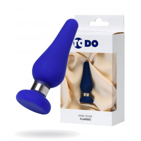 Toyfa | Анальная пробка ToDo By Toyfa Сlassic, силикон, синяя, 11,5 см, ø 3,7 см. Цена: 585 грн