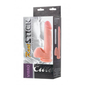 Toyfa | Вибратор - RealStick Elite Suction cup based vibrator, 7 speeds, TPR, 17 cm, 3xAAA. Цена: 1 236 грн