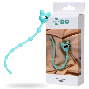 Toyfa | Анальний ланцюжок ToDo By Toyfa Froggy, силікон, м'ятна, 27,4 см. Ціна: 152 грн
