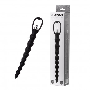 Toyfa | Анальная цепочка Toyfa A-Toys с вибрацией, силикон, черный, 32,7 см. Цена: 556 грн