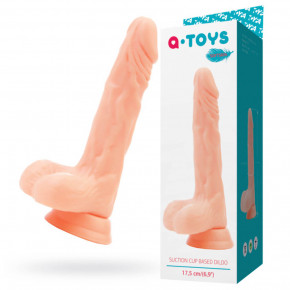 Toyfa | Реалістичний фалоімітатор Toyfa A-Toys, TPE, Тілесний, 14 см. Ціна: 857 грн