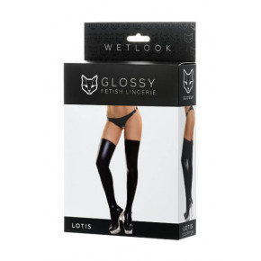 Toyfa | Панчохи Glossy з матеріалу Wetlook, чорний. Ціна: 522 грн