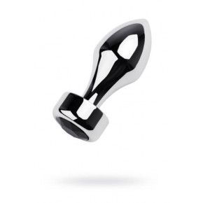 Toyfa | Анальна пробка Metal By Toyfa, метал, срібляста, з кристалом кольору турмалін, 10,8 см, ø 4 см, 195. Ціна: 307 грн