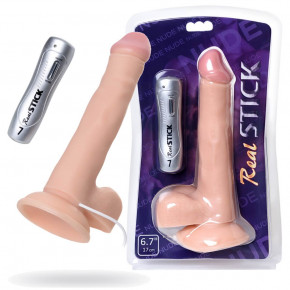 Toyfa | Вібратор Toyfa Realstick Nude реалістичний, 7 режимів вібрації, 22 см. Ціна: 888 грн
