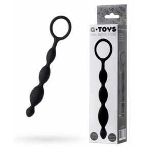 Toyfa | Анальная цепочка Toyfa A-Toys S, силикон, черный, 19,5 см. Цена: 344 грн