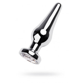 Toyfa | Анальная пробка Metal Silver 3.5" с камнем. Цена: 386 грн