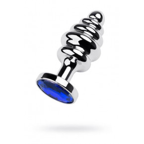 Toyfa | Анальна пробка - Silver anal plug with blue gem. Ціна: 496 грн