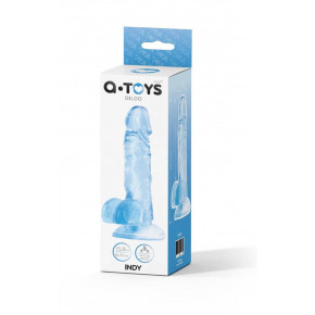 Toyfa | Фаллоимитатор A-Toys by TOYFA Indy, TPE, blue, 15.8 cm. Цена: 637 грн