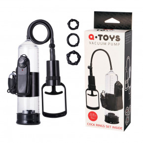 Toyfa | Помпа для пениса Toyfa A-Toys с вибрацией, PVC, черный, 22,8 см. Цена: 1 657 грн