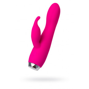 Toyfa | Вибратор с клиторальный стимулятором L'Eroina, силикон, розовый, 17 см. Цена: 764 грн
