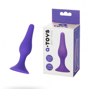Toyfa | Анальна пробка Toyfa A-Toys, силікон, фіолетовий, 10,2 см. Ціна: 380 грн