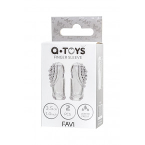 Toyfa | Насадки на пальці - Set of finger sleeves A-toys Favi, TPE, transparent, 3.5 cm. Ціна: 172 грн