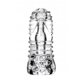 Toyfa | Мастурбатор нереалистичный Lingam By Toyfa Savitri, TPE, прозрачный, 14 см. Цена: 874 грн