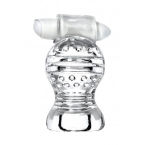 Мастурбатор нереалистичный Lingam By Toyfa Shakti, TPE, прозрачный, 9 см