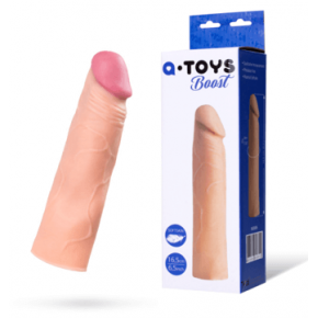 Toyfa | Насадка на член Toyfa A-Toys, SoftSkin, телесный, 16,5 см. Цена: 351 грн