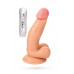 Toyfa | Реалистичный вибратор Toyfa Realstick Nude, PVC, телесный, 12 режимов вибрации, 20 см. Цена 1 125 грн. Фото: 1