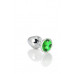 Toyfa | Silver anal plug TOYFA Metal with blue round-shaped gem, length 8 cm, diameter 2,3-4 cm, weight 150. Цена 645 грн. Фото: 3