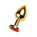 Toyfa | Gold anal plug TOYFA Metal with red round-shaped gem, length 7,8 cm, диаметр 2,2-3,5 cm, weight 95. Цена 401 грн. Фото: 4 Toyfa | Gold anal plug TOYFA Metal with red round-shaped gem, length 7,8 cm, диаметр 2,2-3,5 cm, weight 95. Цена 401 грн. Фото: 4