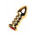 Toyfa | Gold anal plug TOYFA Metal with dark red round-shaped gem, length 8,5 cm, diameter 2,5-3,8 cm, weigh. Цена 768 грн. Фото: 6 Toyfa | Gold anal plug TOYFA Metal with dark red round-shaped gem, length 8,5 cm, diameter 2,5-3,8 cm, weigh. Цена 768 грн. Фото: 6
